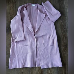 Light Pink Open Front Cardigan Womens Plus size 3x